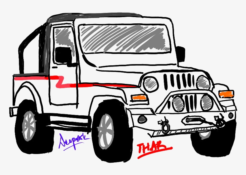 Sketches From My Tab - Land Transport Sketches, transparent png download