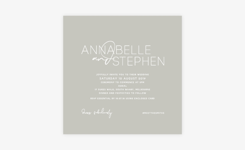 Always White Ink Invitation - Calligraphy, transparent png download