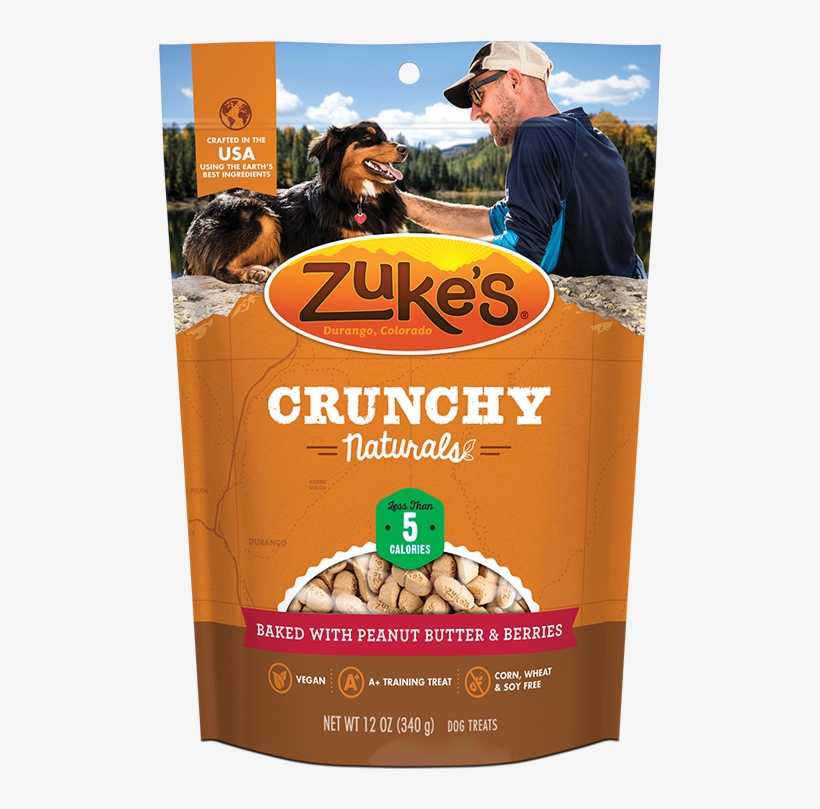 Crunchy Naturals 5s Baked With Peanut Butter & Berries - Zukes Crunchy, transparent png download
