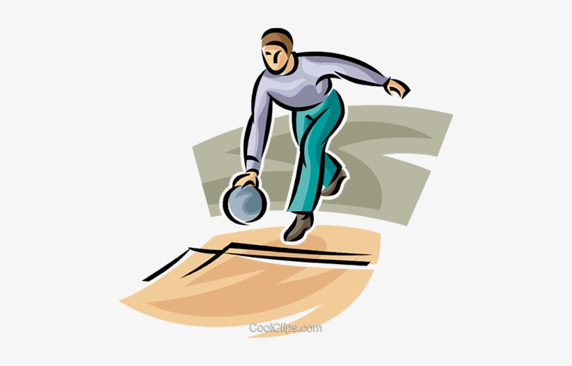 Person Bowling Royalty Free Vector Clip Art Illustration - Clip Art, transparent png download
