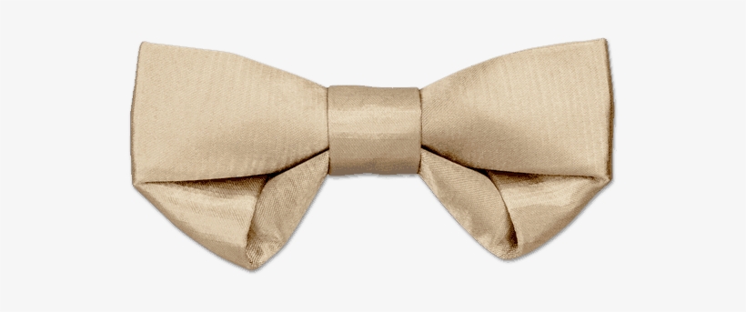 Folding In Champagne Gold Bow Tie - Bow Tie, transparent png download