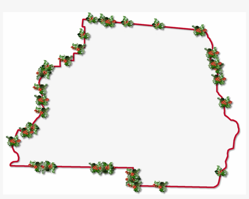 A Map Of Madison With A Red Outline, Inner Drop Shadow, - Christmas, transparent png download