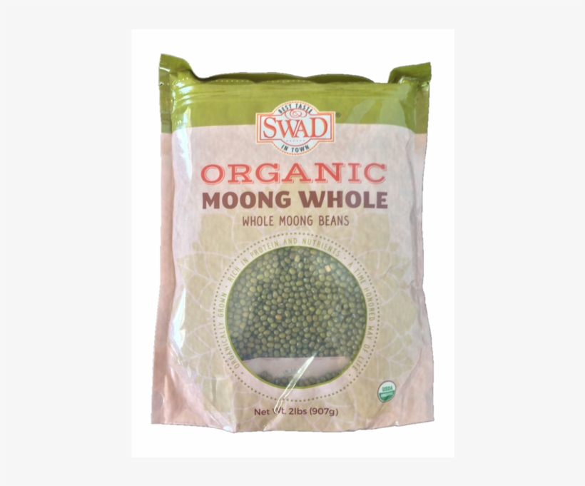 Swad Organic Moong Whole 2lb - Moong Whole 2lb, transparent png download
