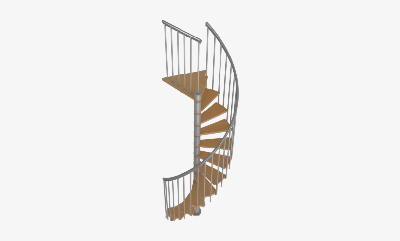 Deluxe Beech & Grey Spiral Staircase - Spiral Staircase Png, transparent png download