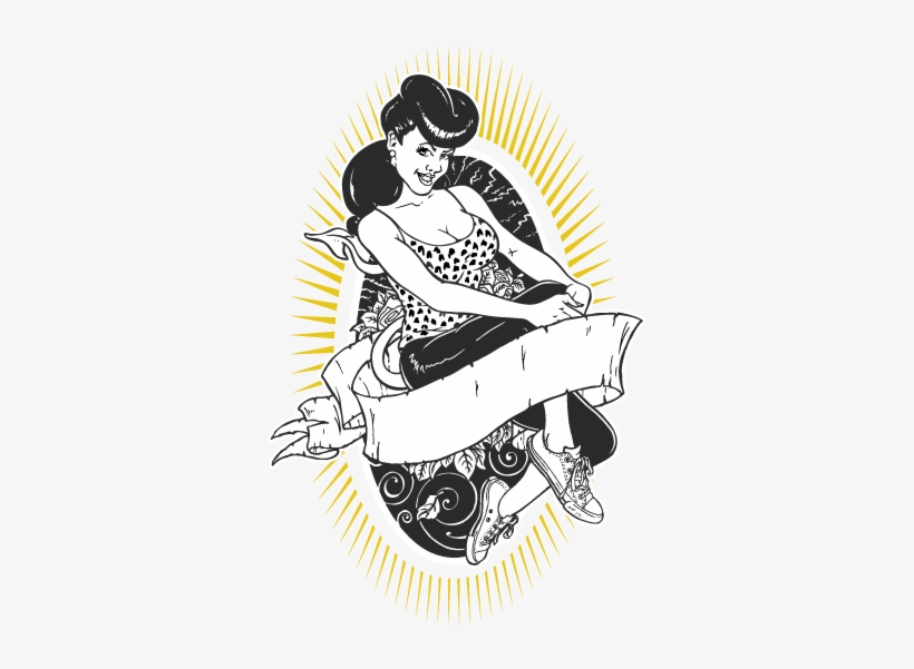 Amsterdams Premier Tattoo Shop - Pin Up Tattoo Png, transparent png download