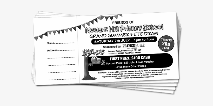 Png Freeuse Download Raffle Draw Tickets - Raffle Ticket Book Design, transparent png download