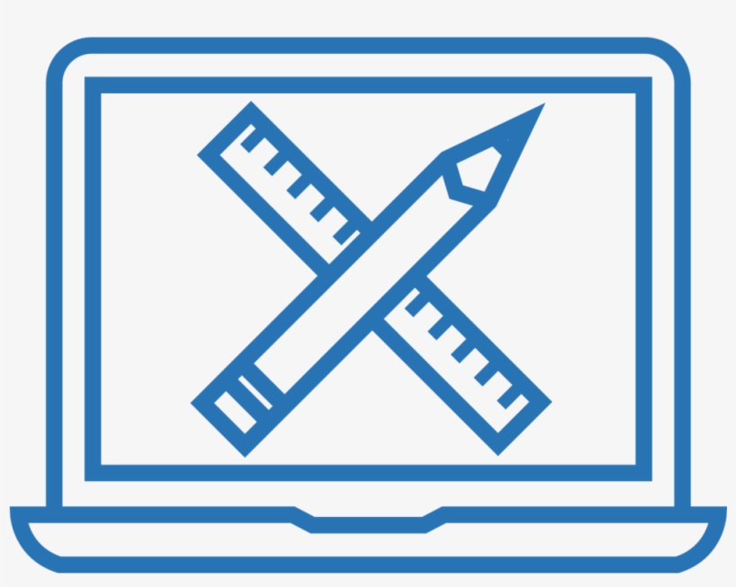 Design Blue - Black And White Design Icon, transparent png download