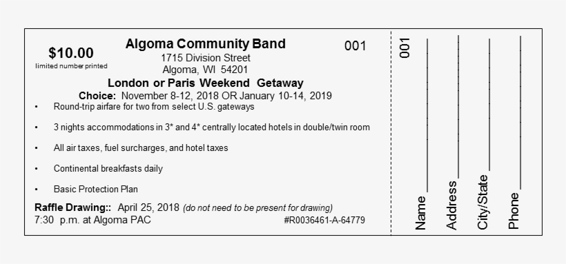 Raffle Ticket - Drawing, transparent png download