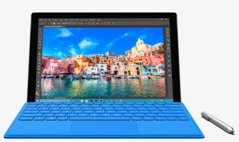 Black And White Stock Entry Level Surface The Only - Microsoft Surface Pro 4 I5, transparent png download