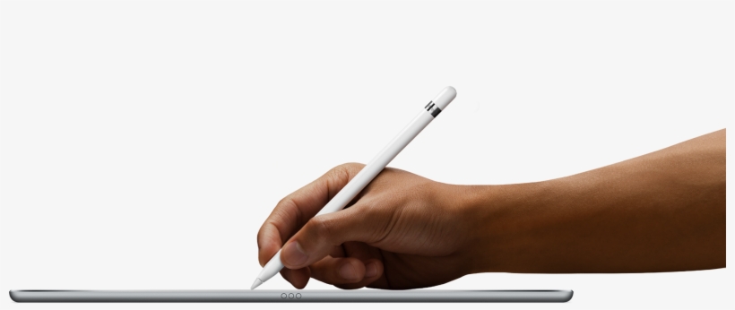 Create Subtle Shading, And Produce A Wide Range Of - Apple Pencil - Stylus - White - For 12.9-inch Ipad, transparent png download