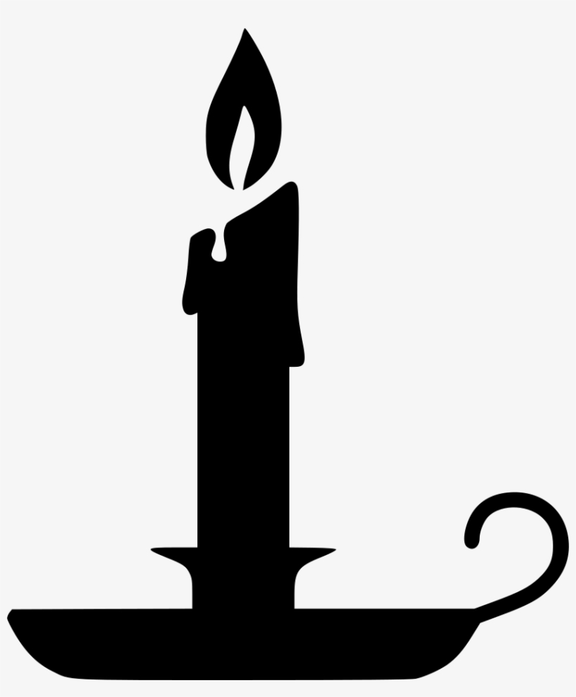 Candle Old Comments - Candle Black And White Png, transparent png download