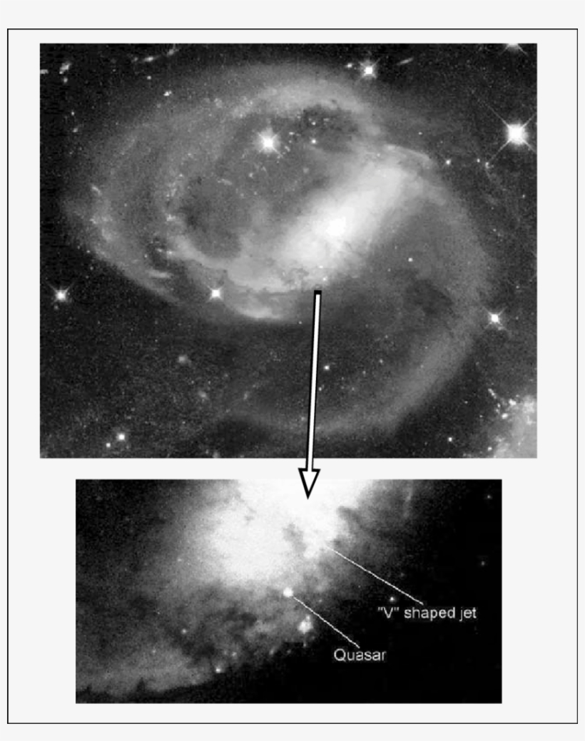 Nearby Spiral Galaxy Ncg 7319 With High Red-shift Quasar - El Jardín De Las Galaxias By Mariano Moles Villamate, transparent png download