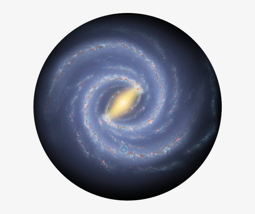 The Galaxy Map - Milky Way Galaxy Black Hole, transparent png download