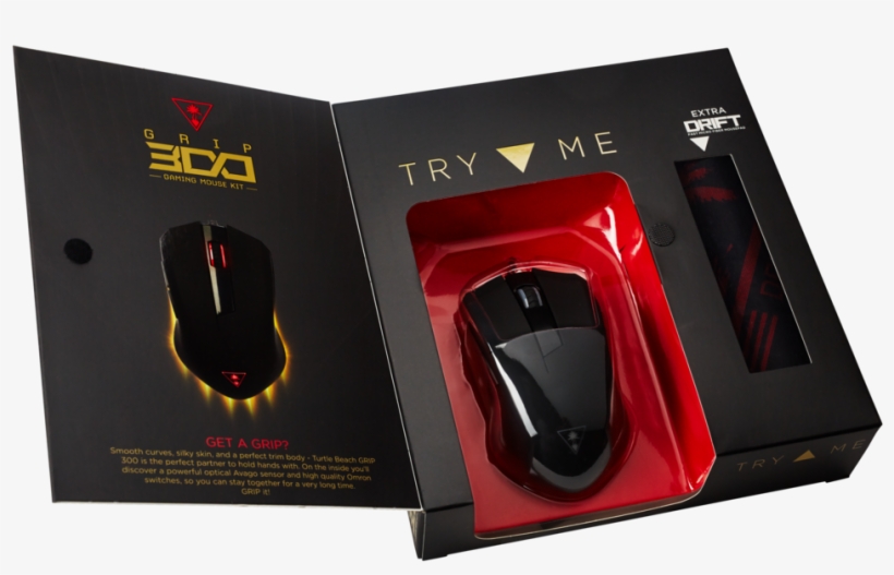 Turtle Beach Grip 300 Optical Gaming Mouse & Drift - Turtle Beach Grip 300 Gaming Mouse Kit (pc), transparent png download