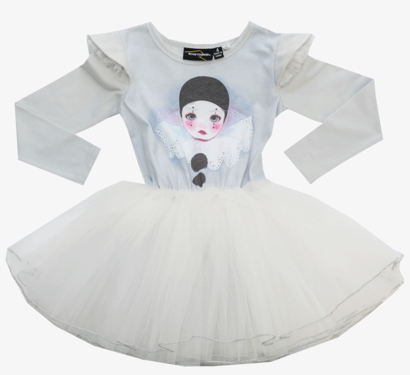Rock Your Baby Circus Long Sleeve Tutu Dress - Girl, transparent png download