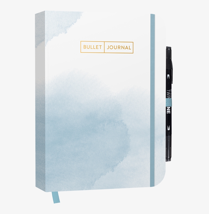 Bullet Journal "watercolor Blue" 05 Mit Original Tombow - Edition Michael Fischer Bullet Journal "watercolor, transparent png download