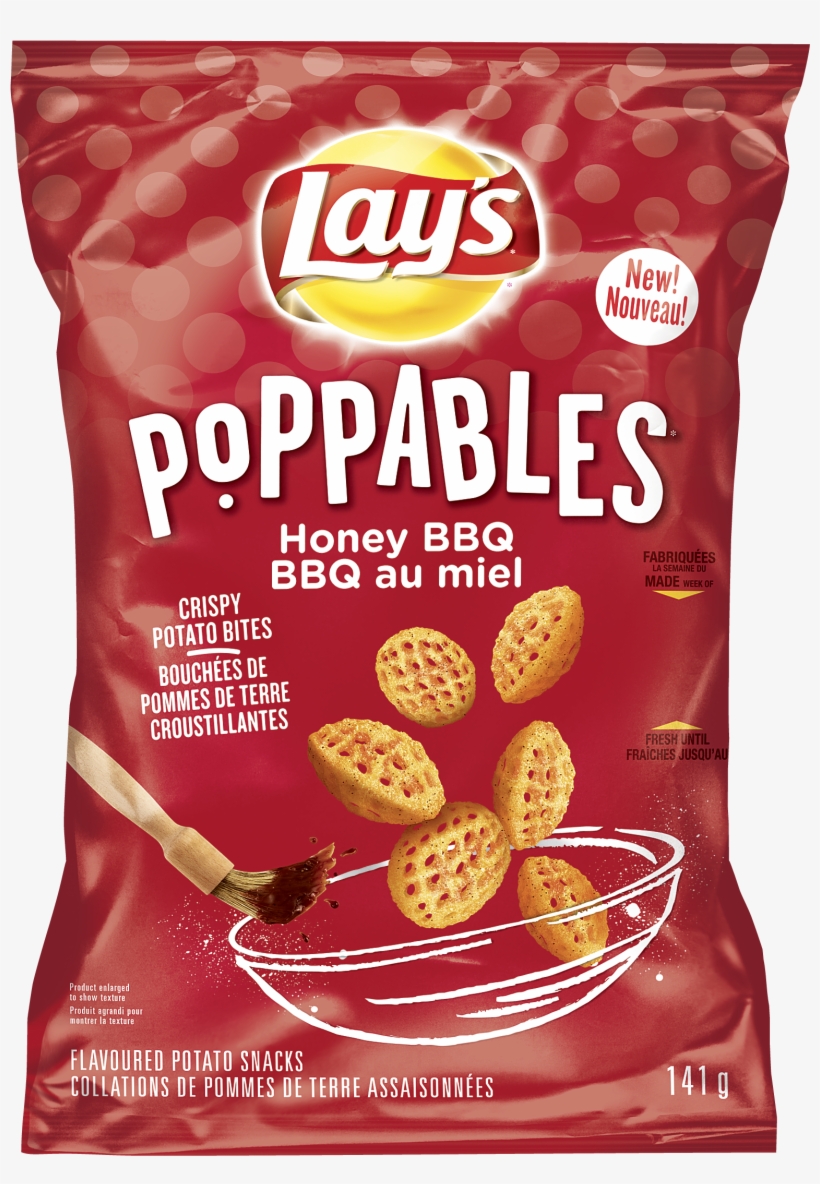 Lay's Popppables™ Honey Bbq Potato Snacks - Lay's Original Wavy Potato Chips, transparent png download