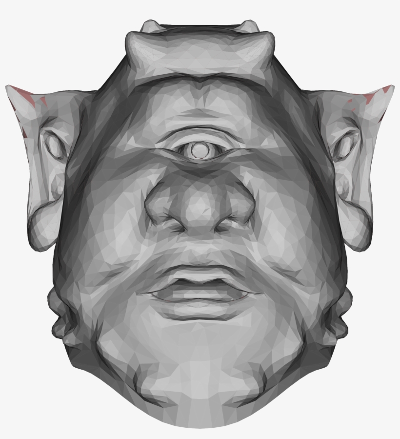 This Free Icons Png Design Of Low Poly Ogre Head 2, transparent png download