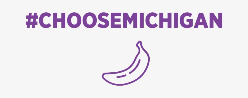Choose Michigan Logo Purple - Michigan, transparent png download