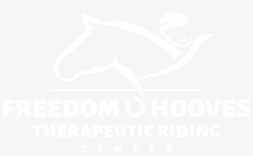 Freedom Hooves New Logo White - Freedom Hooves Therapeutic Riding Center, transparent png download