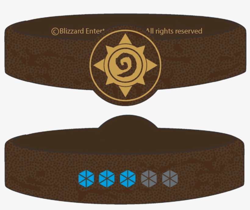 Hearthstone Logo Silicone Bracelet - Bracelet, transparent png download
