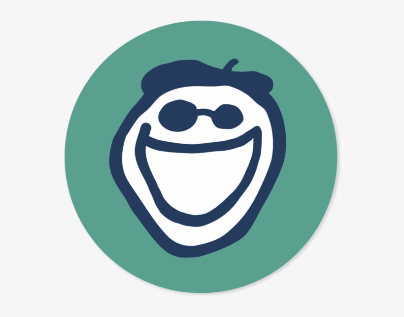 Jake 4" Circle Sticker - Life Is Good Head, transparent png download