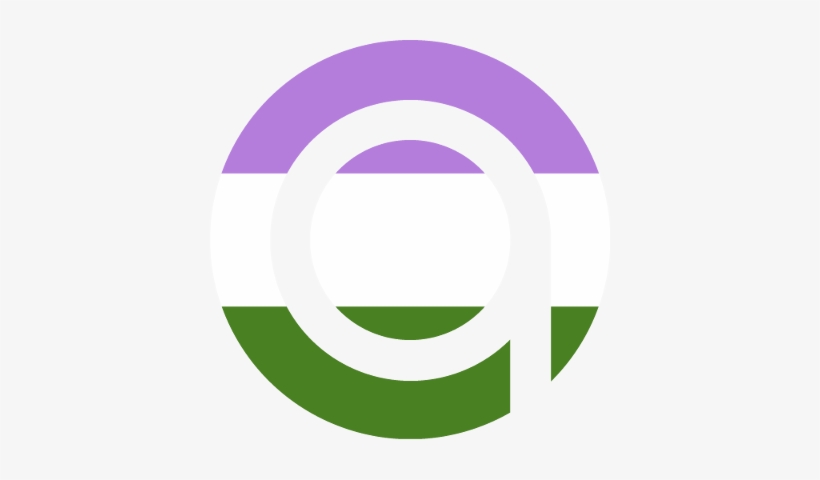 - Queerdotafgenderqueer - - Circle, transparent png download