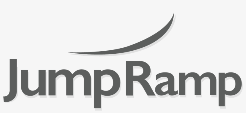 Jump Ramp Grey Logo - Graphic Design, transparent png download