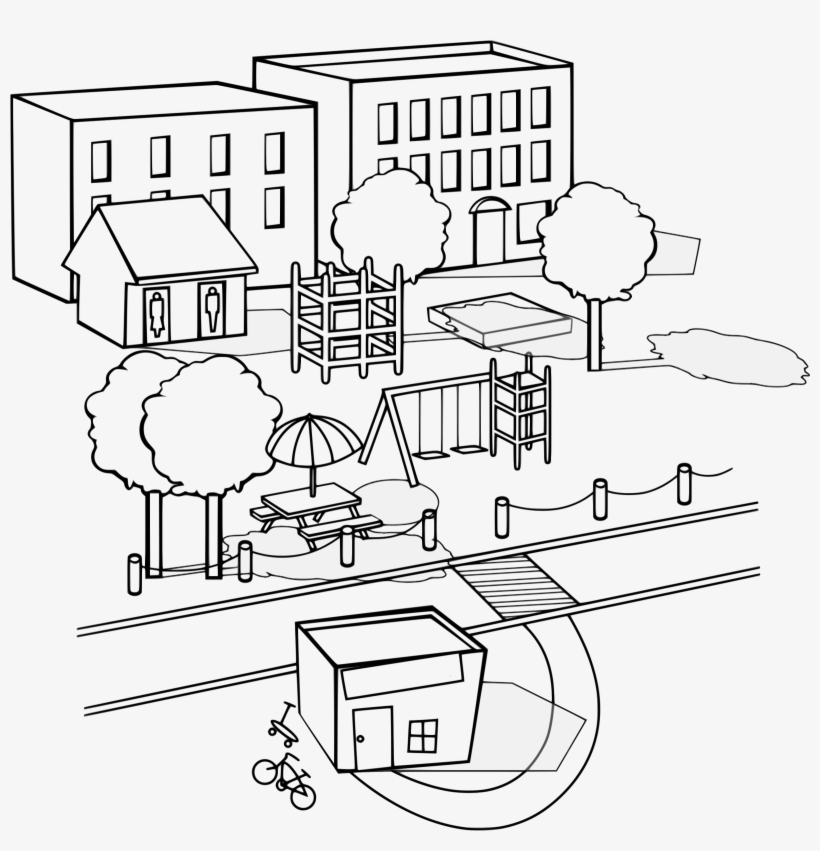 This Free Icons Png Design Of Neighborhood With Various, transparent png download