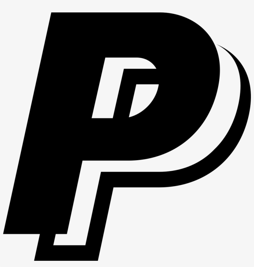 Png File Svg - Paypal Logo Black And White, transparent png download