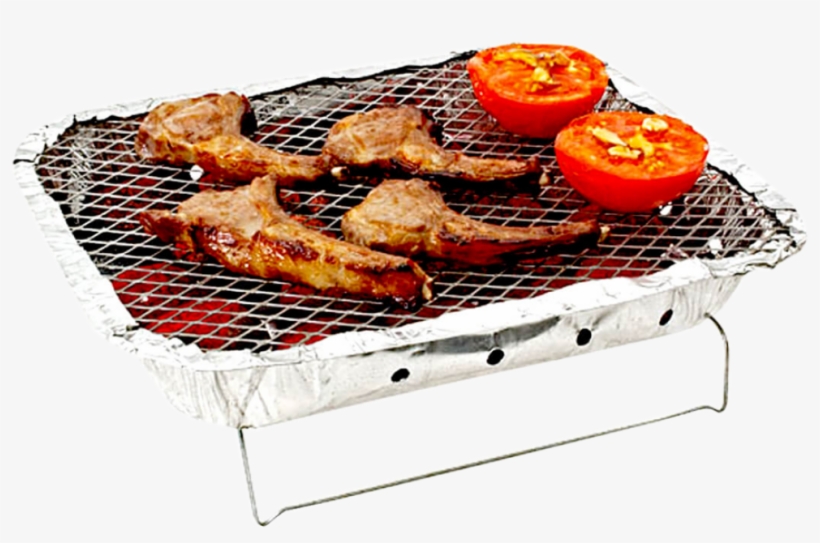 Disposable Charcoal Bbq With Wire Stand Bbqd - Griglia Usa E Getta, transparent png download