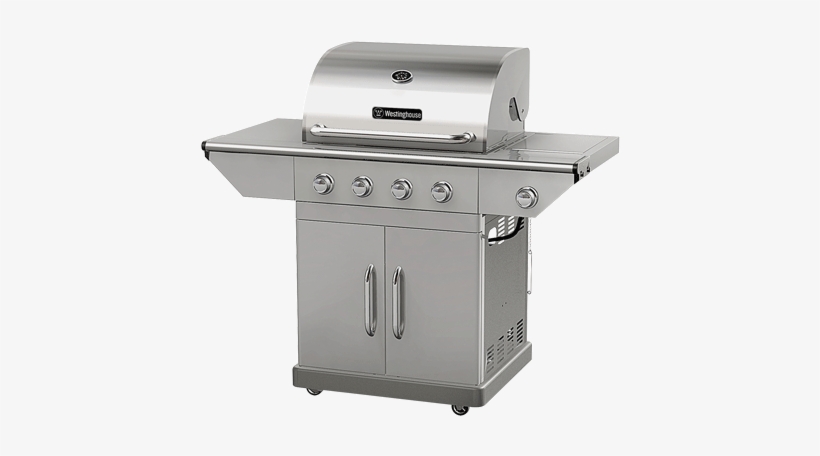 Gas Bbq Grill, 4-burner & Side Burner - Barbecue, transparent png download