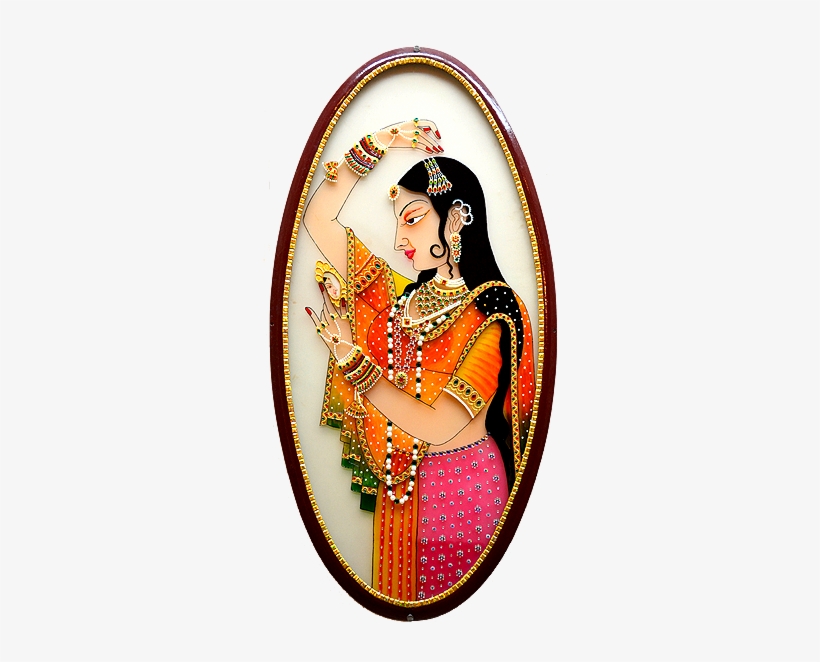 I Would Love To Mke Ds Piece - Indian Woman Glass Painting, transparent png download
