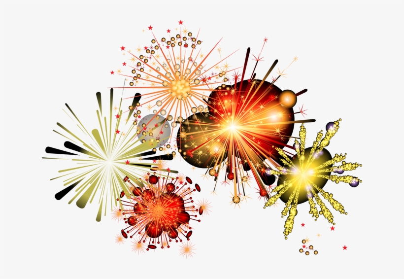 Chinese New Year Wallpaper - Fireworks, transparent png download