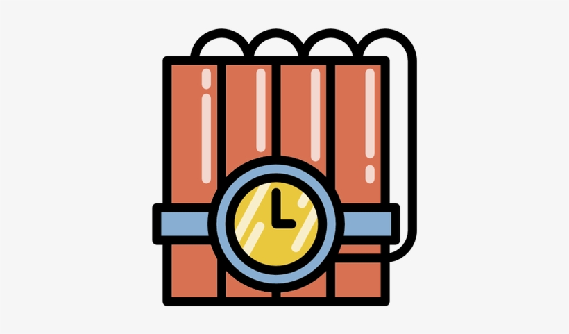 Dynamite Icon - Red Bomb Vector, transparent png download
