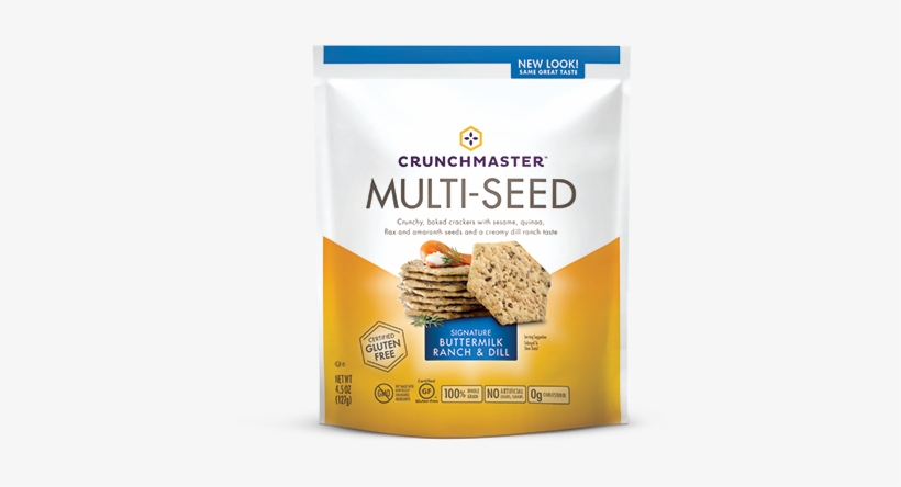 Buttermilk Ranch & Dill - Crunchmaster Multi Seed Crackers, transparent png download