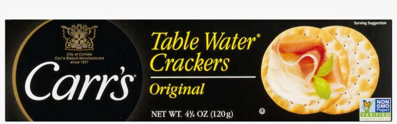 Carrs Carrs Water Crackers 4.25 Oz, transparent png download