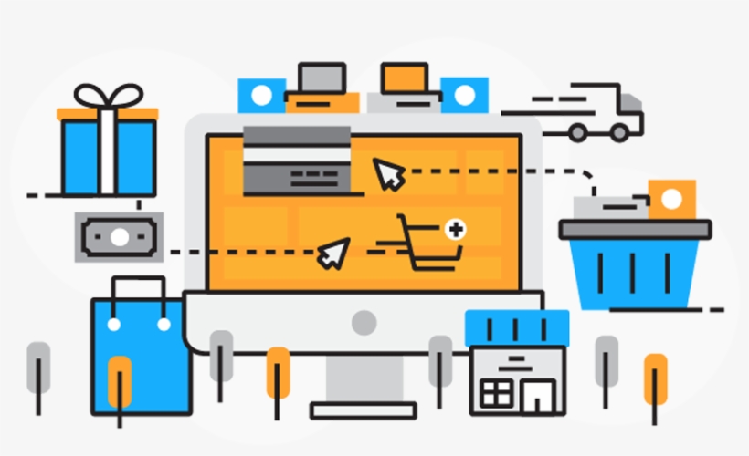 Probably The Most Commonly Used Word Nowadays, E-commerce - Online Shopping, transparent png download
