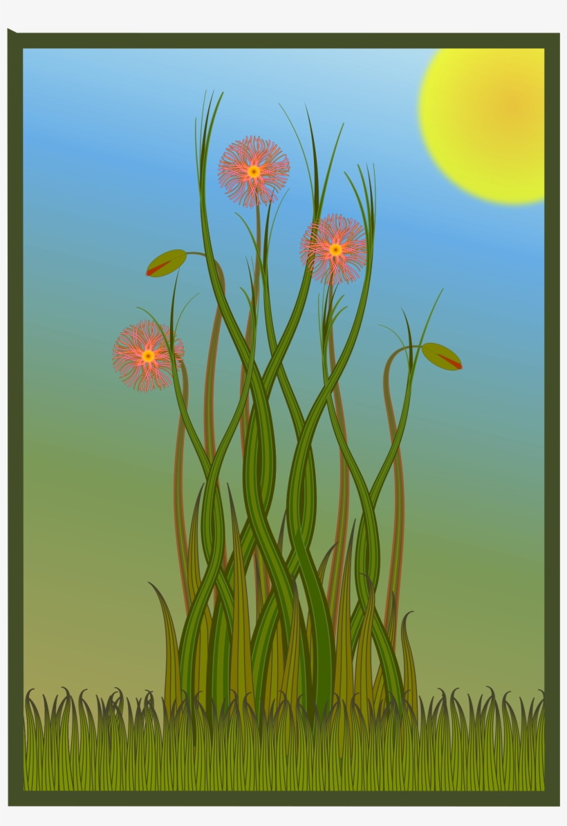 This Free Icons Png Design Of Grass And Flowers, transparent png download