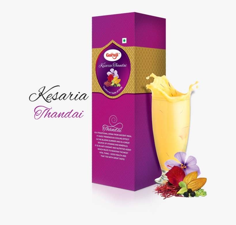 Guruji Kesaria Thandai, 750ml, transparent png download