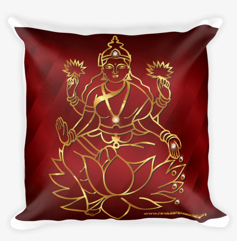 Square Pillow - Goddess Laxmi - Stock Illustration, transparent png download