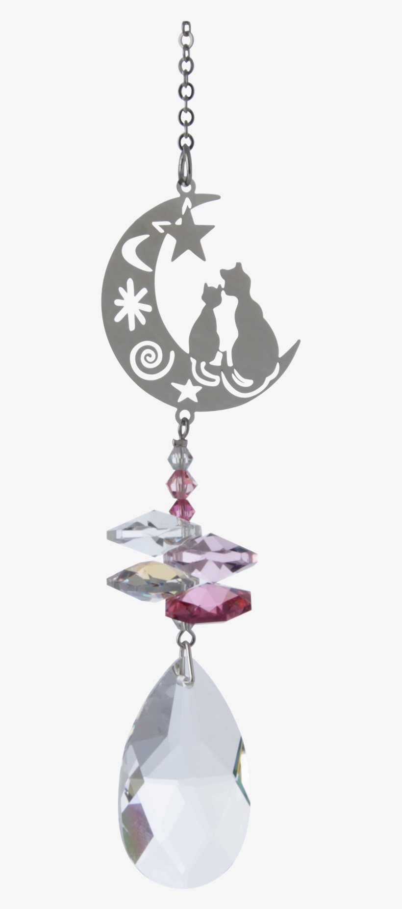 Abbfacfd Fbc2 40de A79a A885a5b499f9 - Swarovski Crystal Fantasy Suncatcher - Two Cats, transparent png download