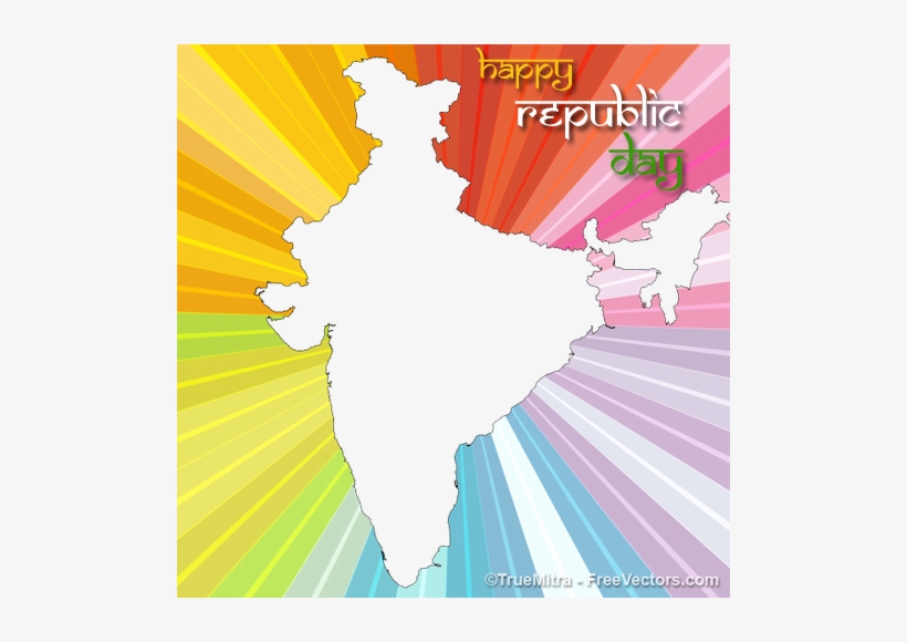 India Map Outline Blank, transparent png download