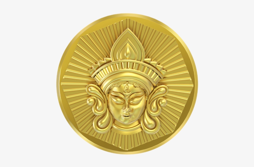 Durga Panchdhatu Coin - Coin, transparent png download