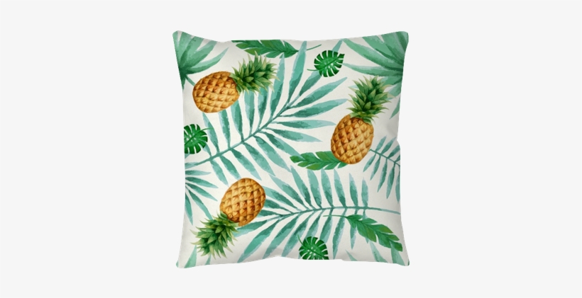 Exotic Fruits Seamless Pattern, Watercolor - Argento Sc Seafoam Glass Frame, 4 X 6, transparent png download