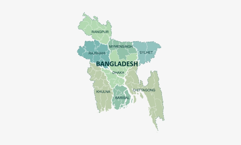 A Clickable Map Of Bangladesh Exhibiting Its Divisions - Bangladesh Map, transparent png download