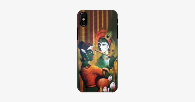 Krishna Art Slim Back Cover For Apple Iphone X - Indian Dance Sensual Paintings, transparent png download