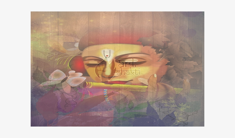 Abstract Lord Krishna Background - Modern Art, transparent png download