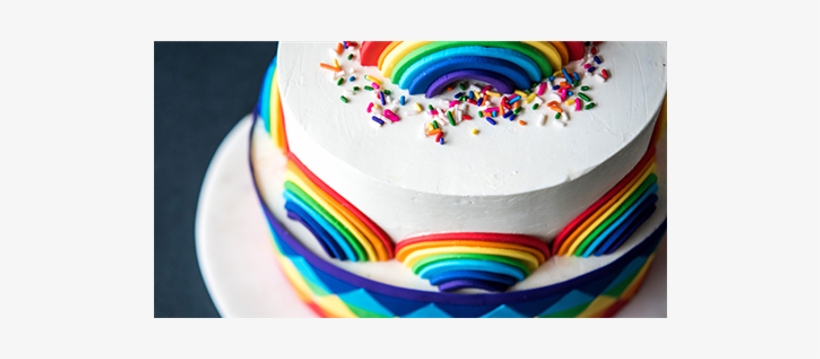 Rainbow Cutout Cake - Cake, transparent png download