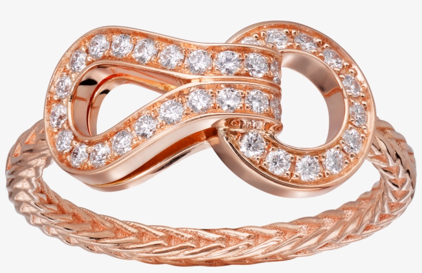 Agrafe Ring, Medium Modelpink Gold, - Agrafe Ring, transparent png download